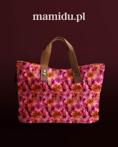 Leopard flora 01 – leopard floral fabric | Mamidu