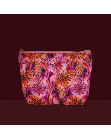 Leopard flora 01 – leopard floral fabric | Mamidu