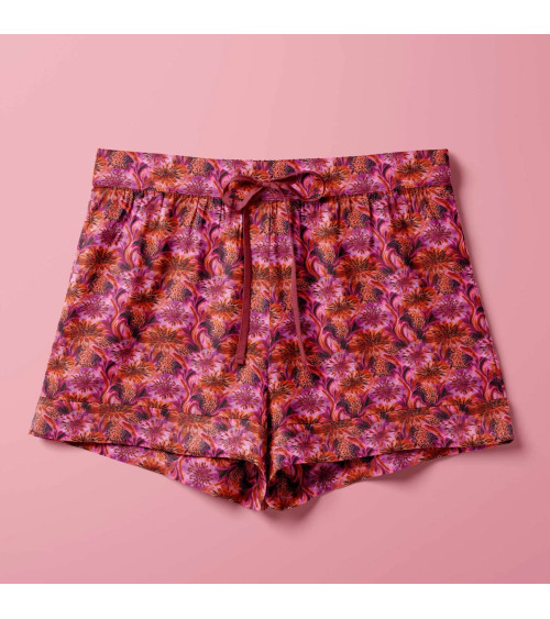 Leopard flora 01 – leopard floral fabric | Mamidu