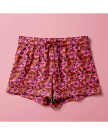 Leopard flora 01 – leopard floral fabric | Mamidu