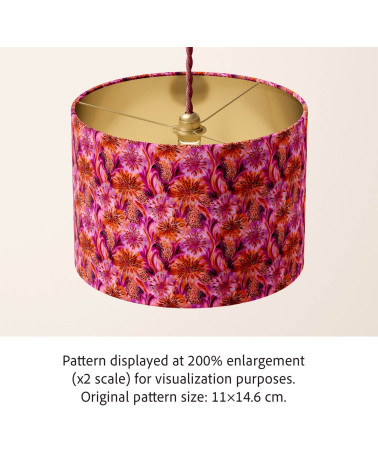 Leopard flora 01 – leopard floral fabric | Mamidu
