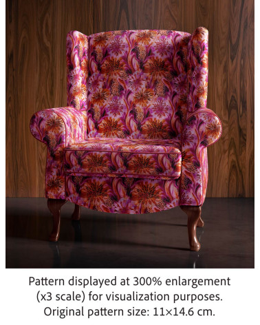Leopard flora 01 – leopard floral fabric | Mamidu