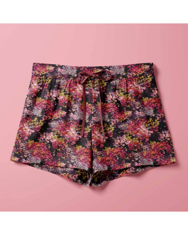 Midnight bloom 11 – pointillist floral fabric | Mamidu