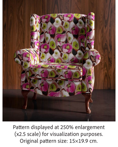 Orchid blush 01 – painted orchid fabric | Mamidu