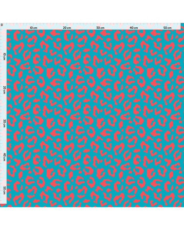 Pop leopard 02 – pop leopard print fabric | Mamidu