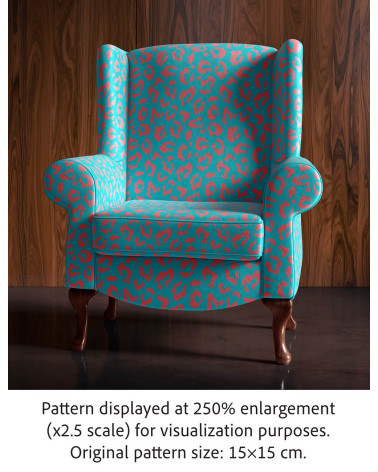 Pop leopard 02 – pop leopard print fabric | Mamidu