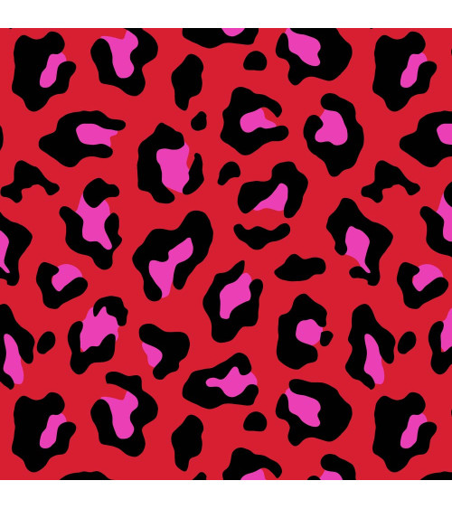 Pop leopard 05 – pop leopard print fabric | Mamidu