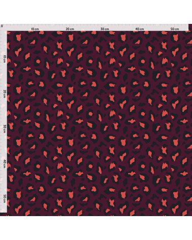 Pop leopard 09 – pop leopard print fabric | Mamidu