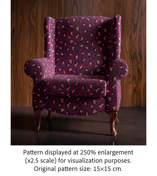 Pop leopard 09 – pop leopard print fabric | Mamidu
