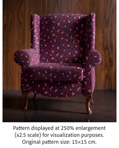 Pop leopard 09 – pop leopard print fabric | Mamidu
