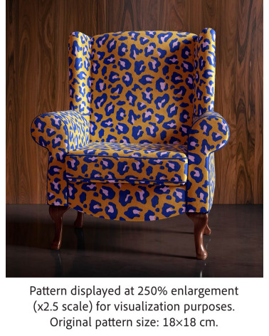 Pop leopard 12 – panterka pop art, na metry | Mamidu