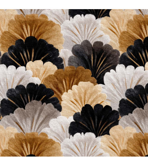 Wool fans 01 – art deco fan fabric | Mamidu