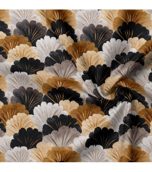 Wool fans 01 – art deco fan fabric | Mamidu
