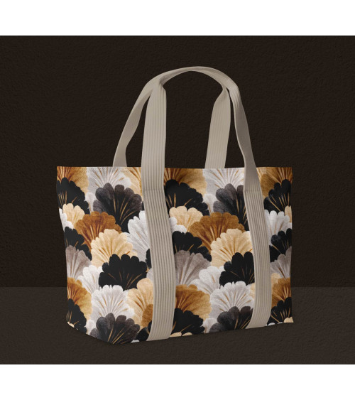Wool fans 01 – art deco fan fabric | Mamidu