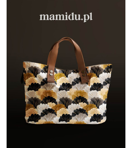 Wool fans 01 – art deco fan fabric | Mamidu