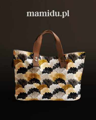 Wool fans 01 – art deco fan fabric | Mamidu
