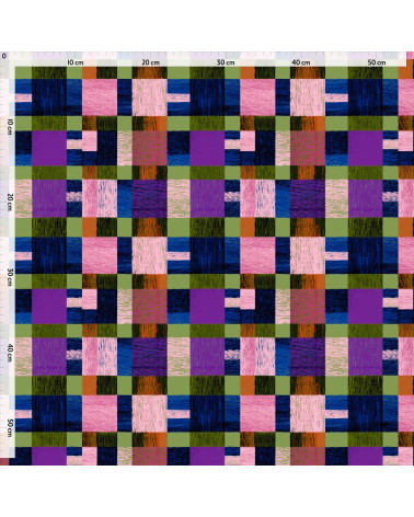 Woven check 01 – kolorowa krata, na metry | Mamidu