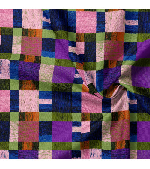 Woven check 01 – kolorowa krata, na metry | Mamidu