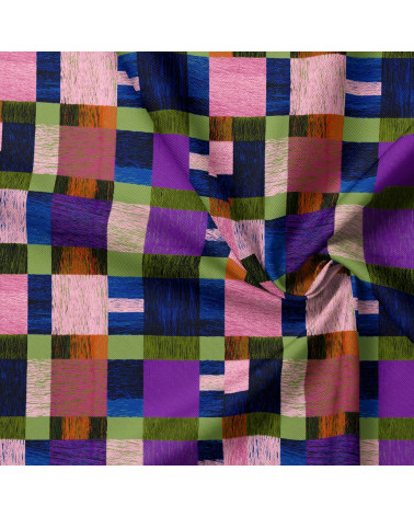 Woven check 01 – kolorowa krata, na metry | Mamidu