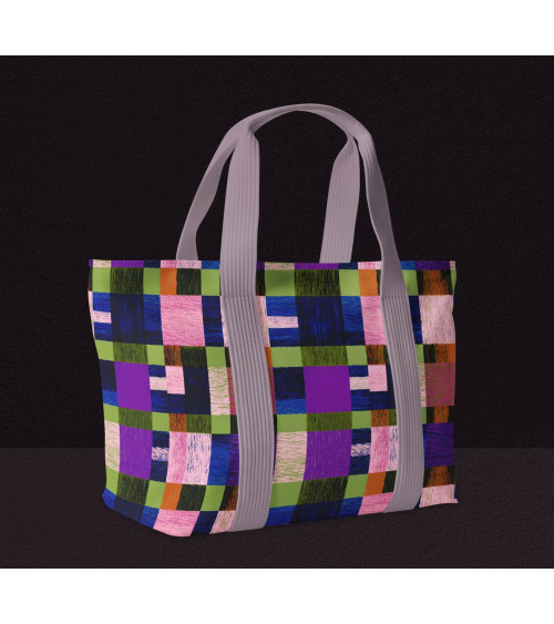 Woven check 01 – kolorowa krata, na metry | Mamidu