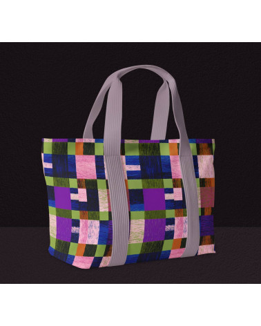 Woven check 01 – kolorowa krata, na metry | Mamidu