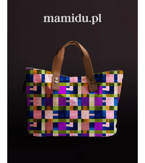 Woven check 01 – kolorowa krata, na metry | Mamidu