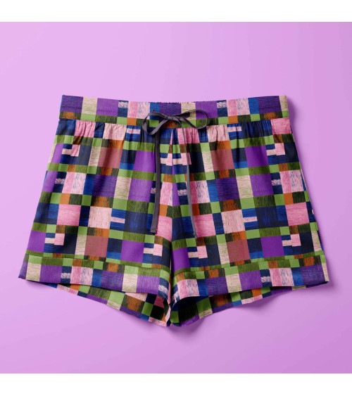Woven check 01 – kolorowa krata, na metry | Mamidu