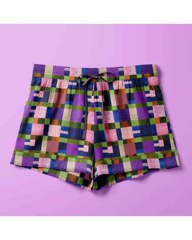 Woven check 01 – kolorowa krata, na metry | Mamidu