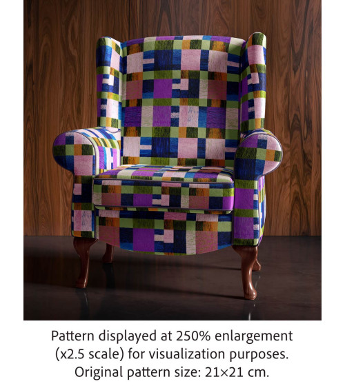 Woven check 01 – kolorowa krata, na metry | Mamidu