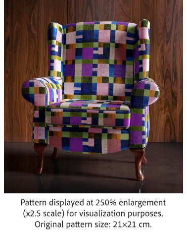 Woven check 01 – kolorowa krata, na metry | Mamidu