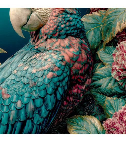 Baroque macaw 02 – decorative panel for cushions, bags & upholstery