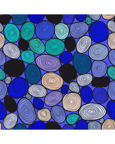 Poliestry Blue stones