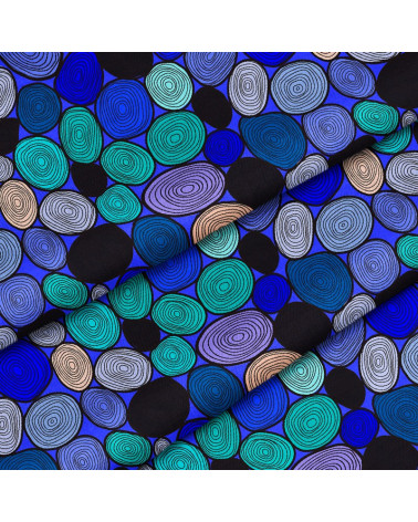 Poliestry Blue stones