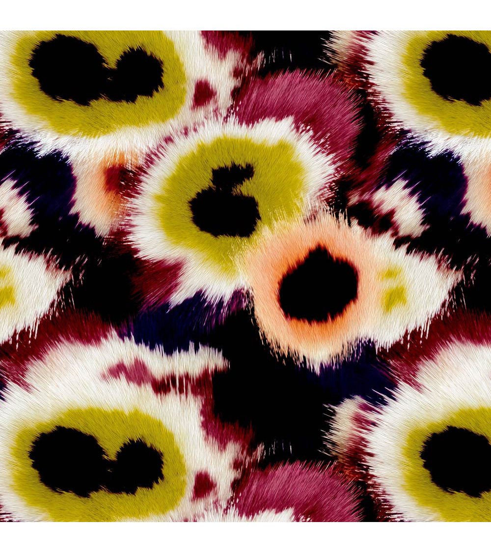 Blurred petals 02 – rozmyte kwiaty, ikat | Mamidu
