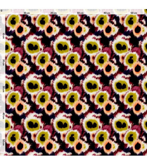 Blurred petals 02 – rozmyte kwiaty, ikat | Mamidu