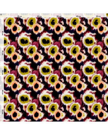 Blurred petals 02 – rozmyte kwiaty, ikat | Mamidu
