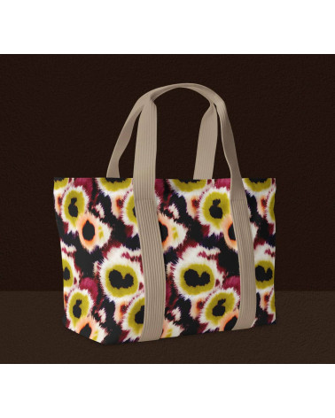 Blurred petals 02 – rozmyte kwiaty, ikat | Mamidu