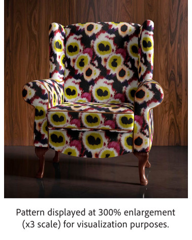 Blurred petals 02 – rozmyte kwiaty, ikat | Mamidu
