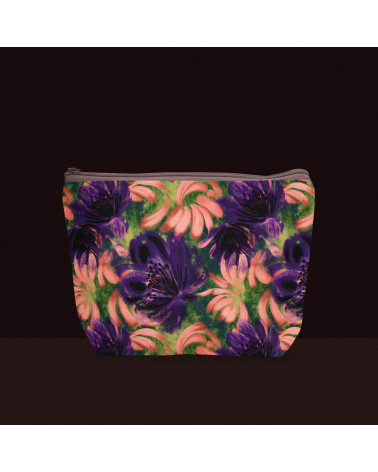 Coral bloom 03 – coral and plum florals | Mamidu