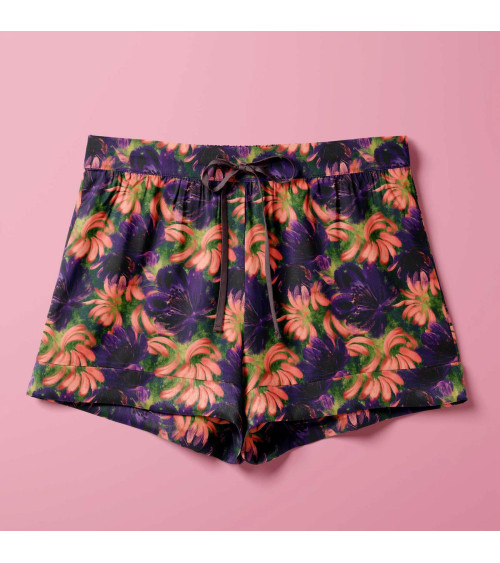 Coral bloom 03 – coral and plum florals | Mamidu