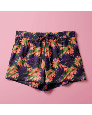 Coral bloom 03 – coral and plum florals | Mamidu