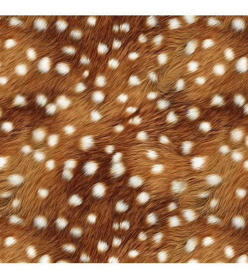 Fallow fur 02 – spotted deer fur fabric | Mamidu