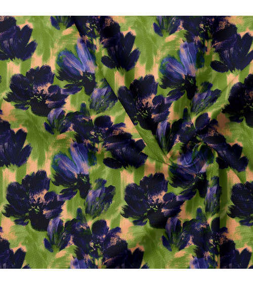 Navy bloom 01 – marineblaue Blüten | Mamidu