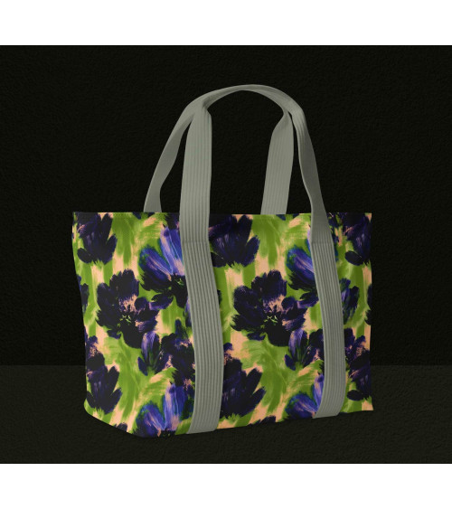 Navy bloom 01 – marineblaue Blüten | Mamidu