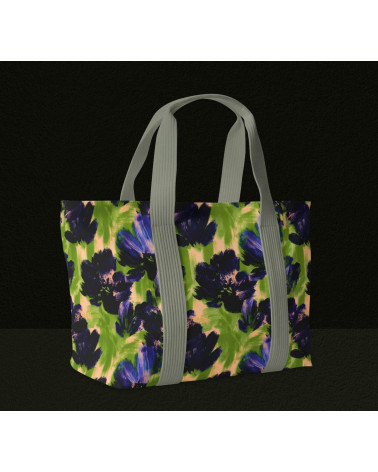 Navy bloom 01 – marineblaue Blüten | Mamidu