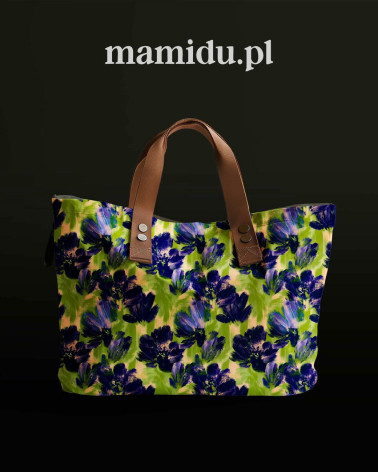 Navy bloom 01 – marineblaue Blüten | Mamidu