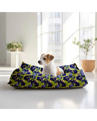 Navy bloom 01 – marineblaue Blüten | Mamidu