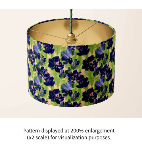 Navy bloom 01 – marineblaue Blüten | Mamidu