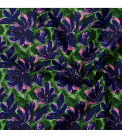 Navy bloom 02 – Marineblau und Rosa | Mamidu