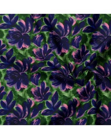 Navy bloom 02 – Marineblau und Rosa | Mamidu